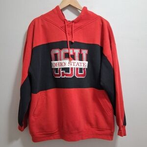 Ohio State OSU Vintage 90s Crable Sportswear Hoodie Sweatshirt Embroidered XL